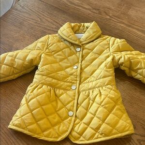 Yellow Quilted Kids Jacket